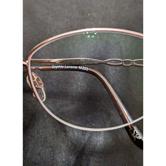 ‎Sophia Loren M201 Women's Semi Rimless Metal Eyeglasses Frames Only - Picture 5 of 8